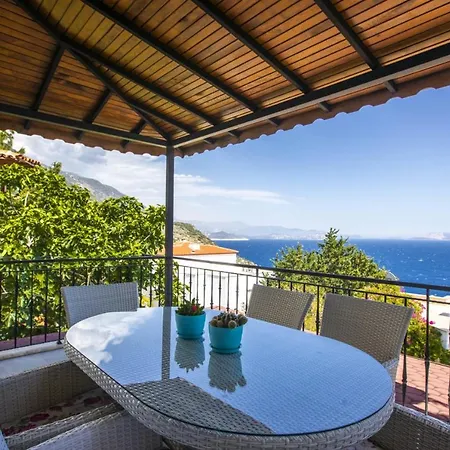 Refreshing With Sea View And Backyard Surrounded By Nature In Kas Gokceoren (Antalya)