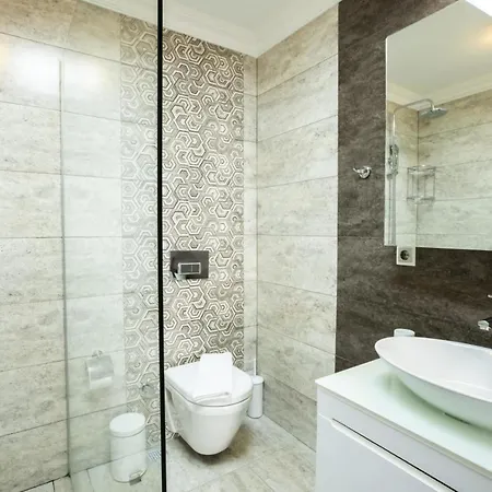 Refreshing With Sea View And Backyard Surrounded By Nature In Kas Apartament *